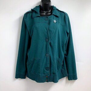Skunkfunk Women's Double Button Connect Hooded Cotton Jacket‎ Size S